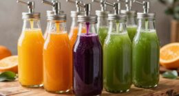 convenient homemade juice containers