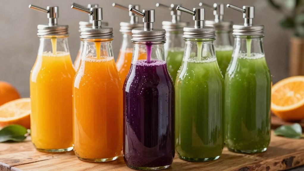 convenient homemade juice containers