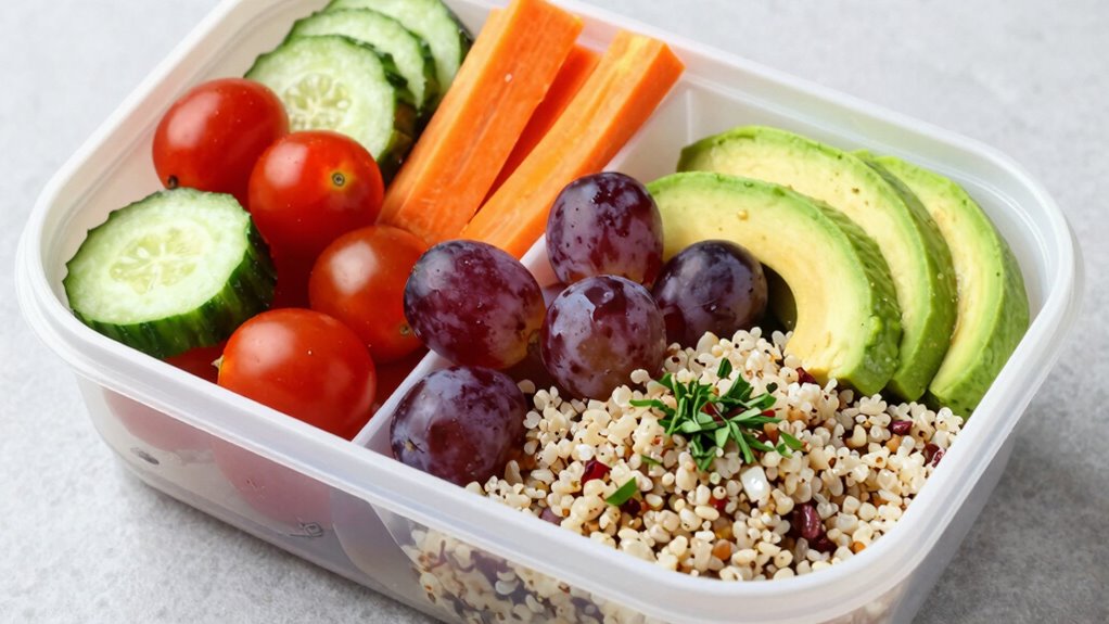 eco friendly organized vegan meals