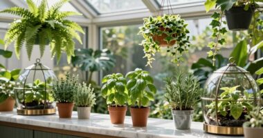 indoor gardens provide fresh herbs