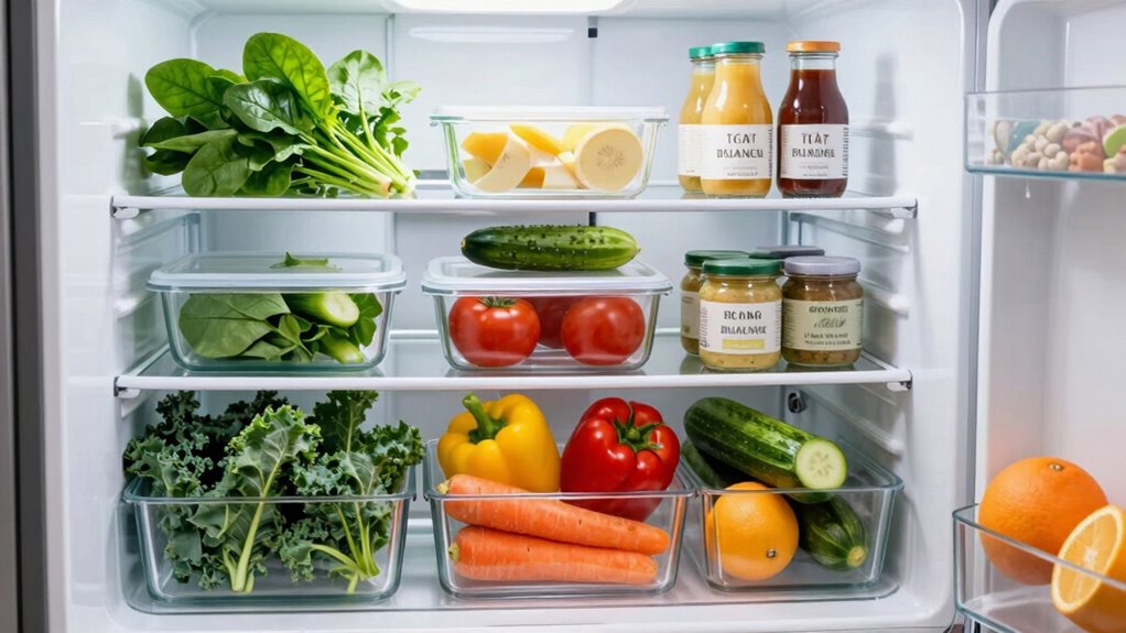 organized fridge healthy meal prep