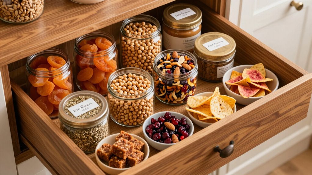organized nourishing vegan snacks