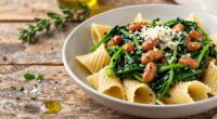 pasta with beans and greens