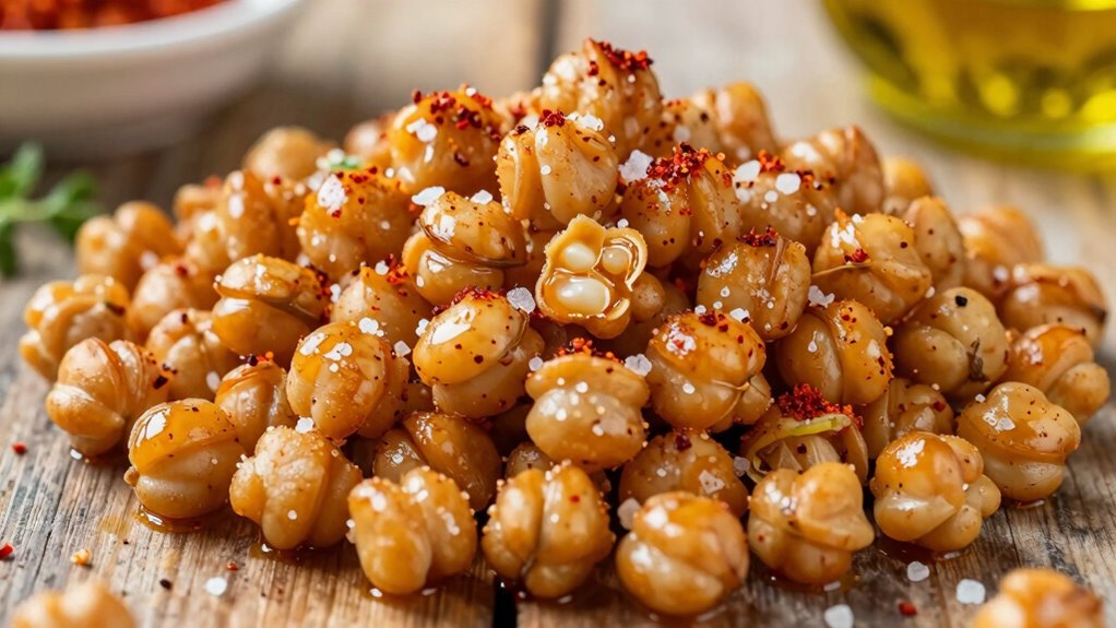 perfectly roasted flavorful chickpeas