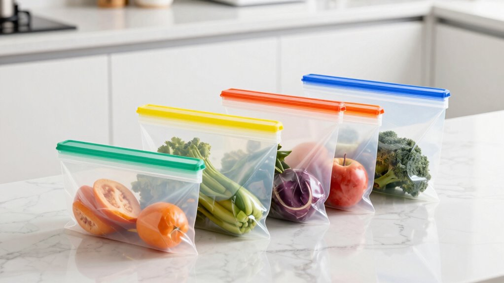 reusable space saving silicone storage