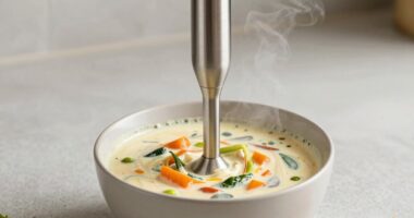 soup making with immersion blenders
