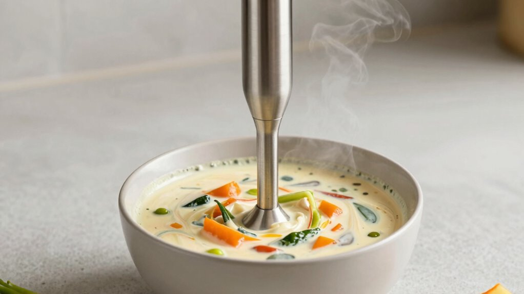 soup making with immersion blenders