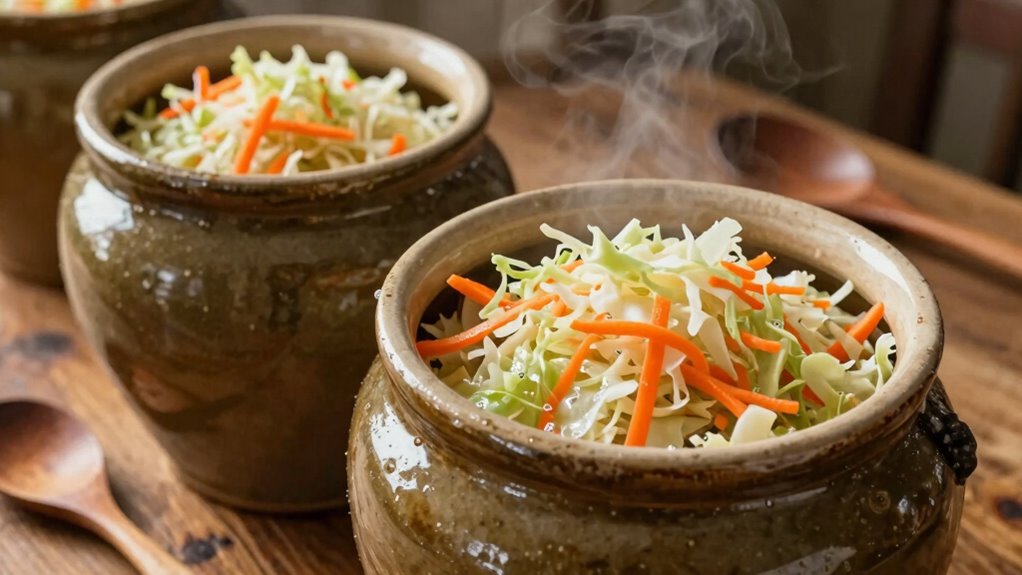 traditional and modern fermentation crocks