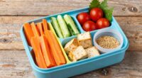 vegan bento boxes organized