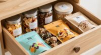 vegan snack drawer organization