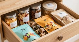vegan snack drawer organization
