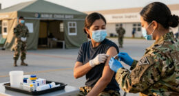 Military requiring flu vaccines for recruits as Air Force base deals with outbreak