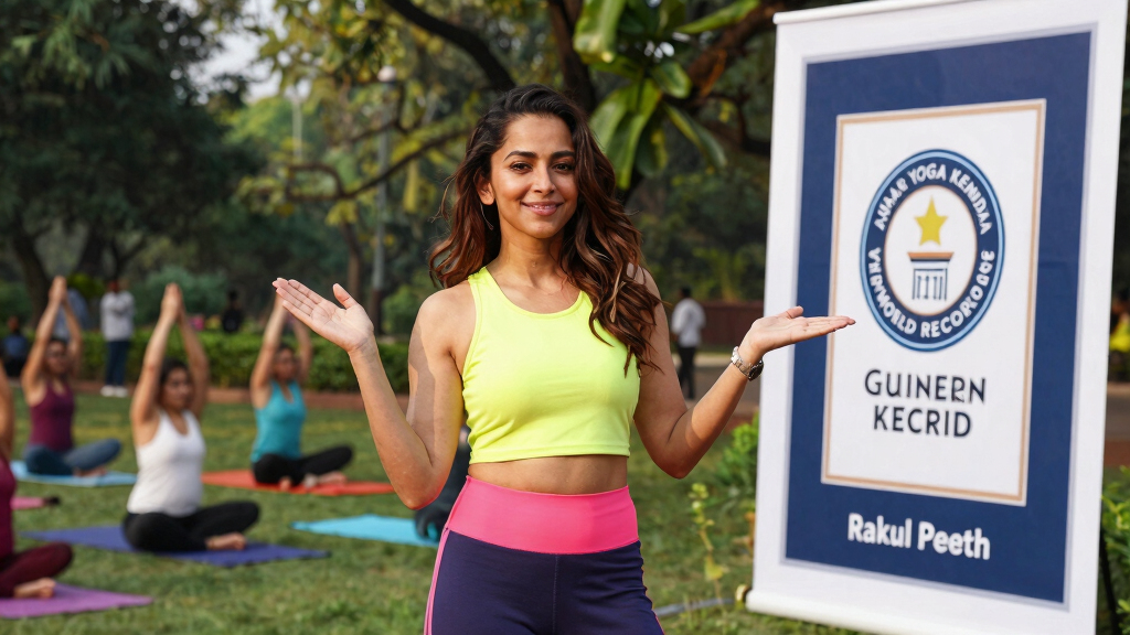 Rakul Preet Singh praises Akshar Yoga Kendraa for making 21 Guinness World Records on International Yoga Day