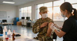 US military requires flu vaccine for some after outbreak in Texas training center