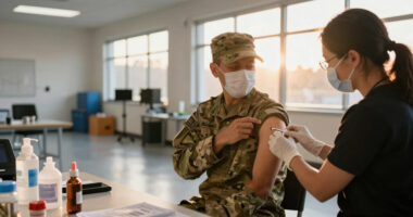 US military requires flu vaccine for some after outbreak in Texas training center