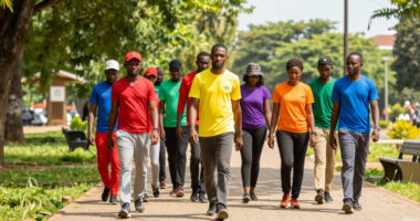 NAN Lagos Staff Promote Wellness, Teamwork Through Symbolic Walk - Realnews Magazine