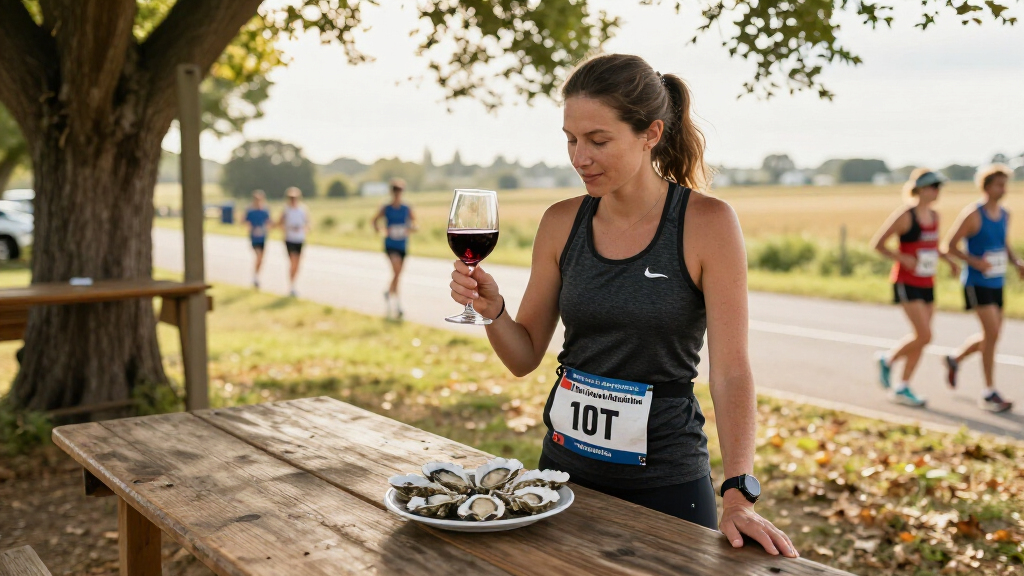 At This French Marathon, Runners Make Pit Stops For Wine And Oysters