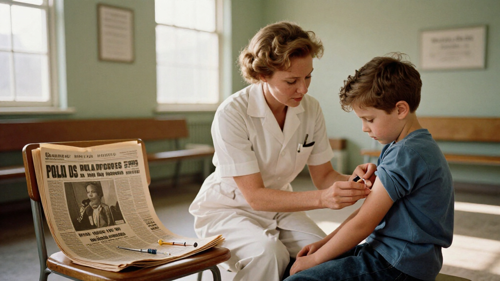 Polio Vaccine (Late 1950S, + Newspaper Headlines)