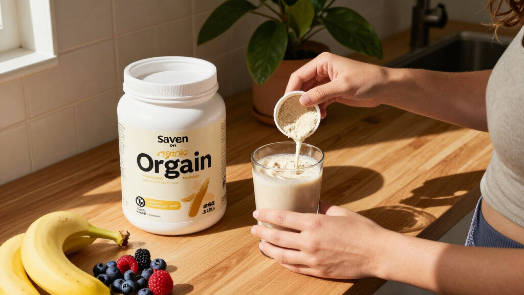 Save On Orgain Organic Vanilla Bean Meal Protein Powder: $19.65 With S&S